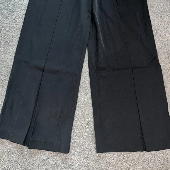 COMMENSE NEW WITH TAGS BLACK PLEATED HIGH WAIST WIDE LEG PANTS SLACKS TROUSERS - Picture 5 of 15